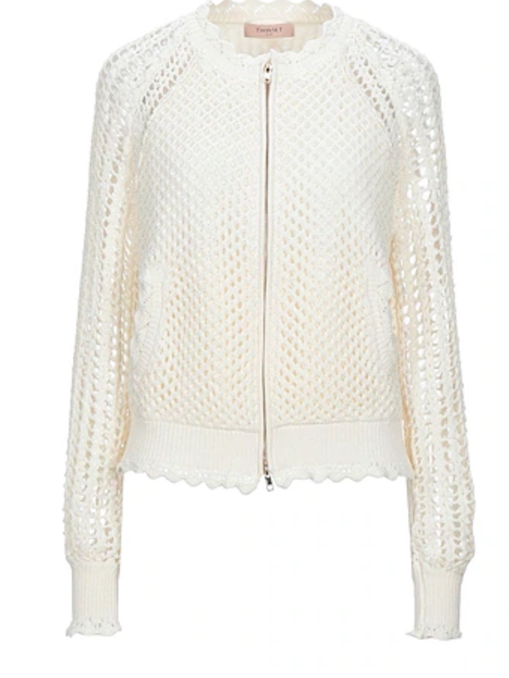 Twin-Set Cream Knit Women's Cardigan
